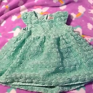 Cat and Jack teal dress size 18 months